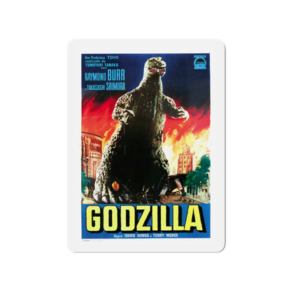 GODZILLA (ITALIAN) 1954 Movie Poster - Die-Cut Magnet-3" x 3"-The Sticker Space