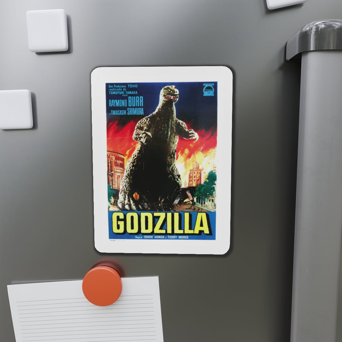 GODZILLA (ITALIAN) 1954 Movie Poster - Die-Cut Magnet-The Sticker Space