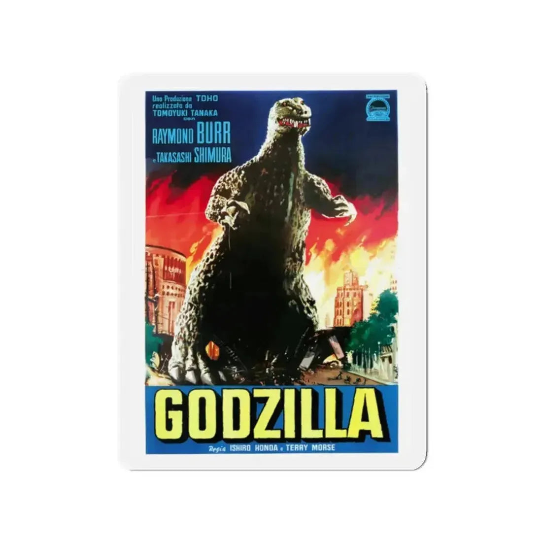 GODZILLA (ITALIAN) 1954 Movie Poster - Refrigerator Magnet - The Sticker Space