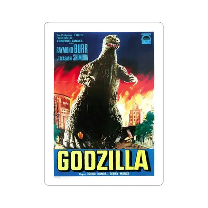 GODZILLA (ITALIAN) 1954 Movie Poster - STICKER Vinyl Kiss-Cut Decal 3 Inch White - The Sticker Space