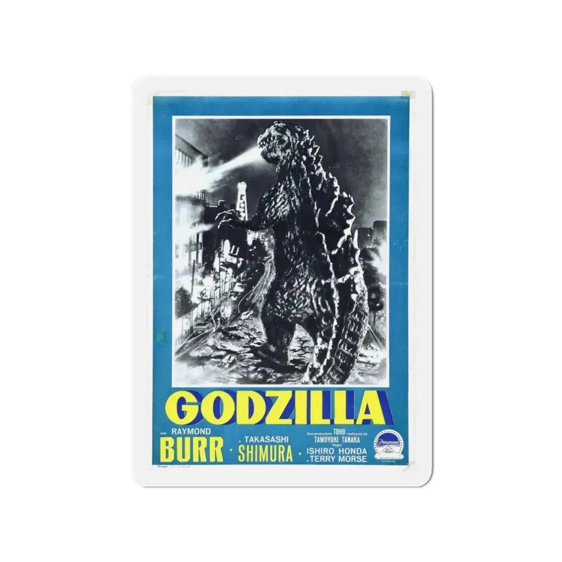 GODZILLA (ITALIAN) 2 1954 Movie Poster - Refrigerator Magnet 3 Inch - The Sticker Space