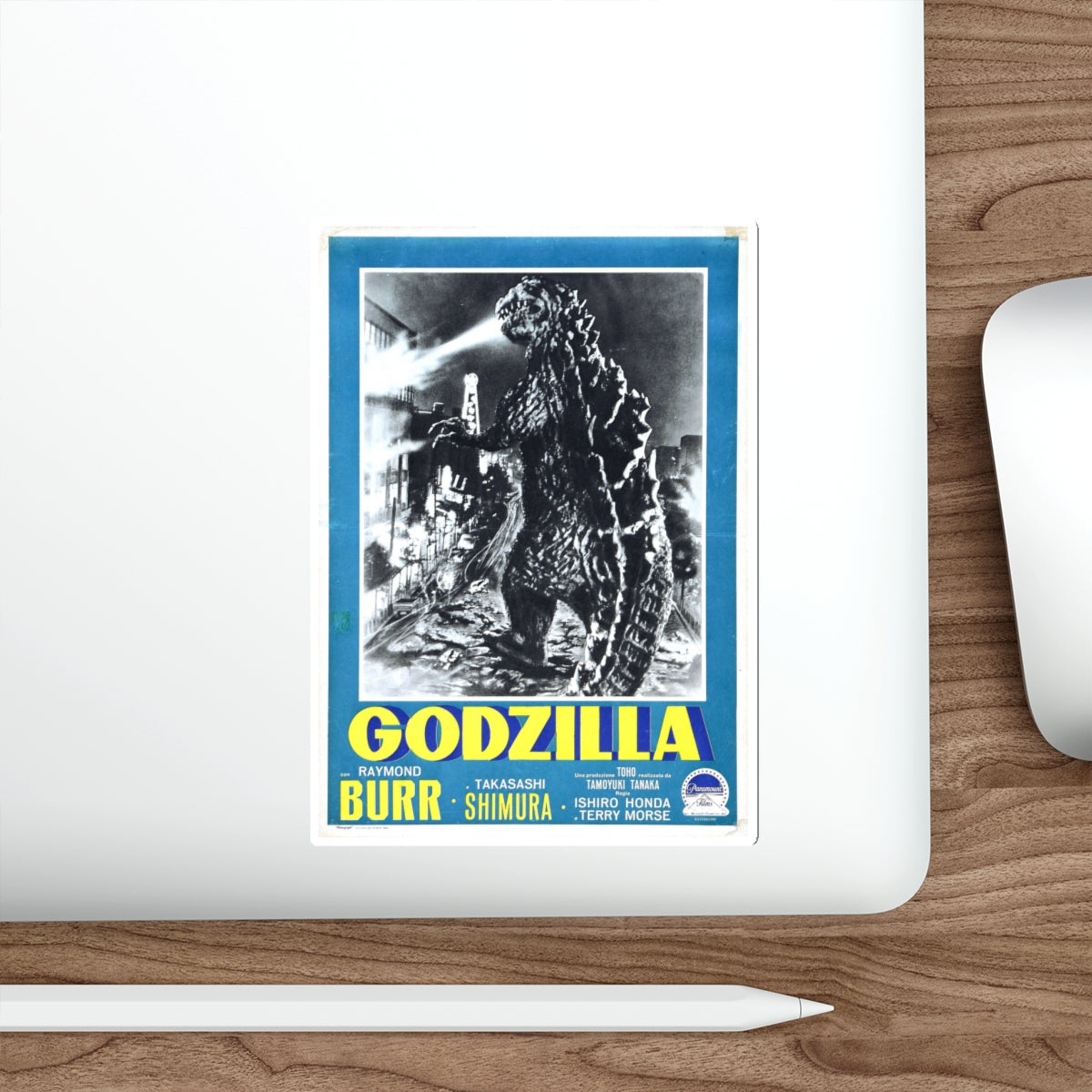 GODZILLA (ITALIAN) 2 1954 Movie Poster STICKER Vinyl Die-Cut Decal-The Sticker Space