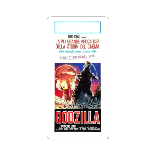 GODZILLA (ITALIAN) 3 1954 Movie Poster - STICKER Vinyl Kiss-Cut Decal 2 Inch White - The Sticker Space