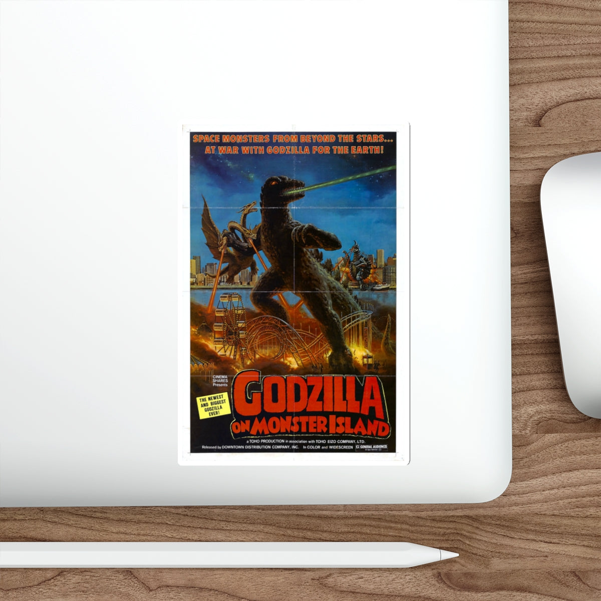 Godzilla Text Vinyl Decal Sticker