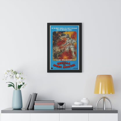 GODZILLA VS BIONIC MONSTER (GODZILLA VS MECHAGODZILLA) 1974 - Framed Movie Poster-The Sticker Space