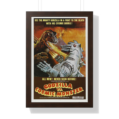 GODZILLA VS BIONIC MONSTER (GODZILLA VS MECHAGODZILLA) (2) 1974 - Framed Movie Poster-16″ x 24″-The Sticker Space