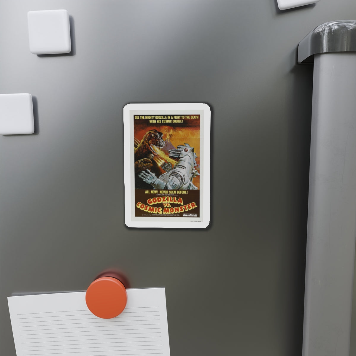 GODZILLA VS BIONIC MONSTER (GODZILLA VS MECHAGODZILLA) (2) 1974 Movie Poster - Die-Cut Magnet-The Sticker Space