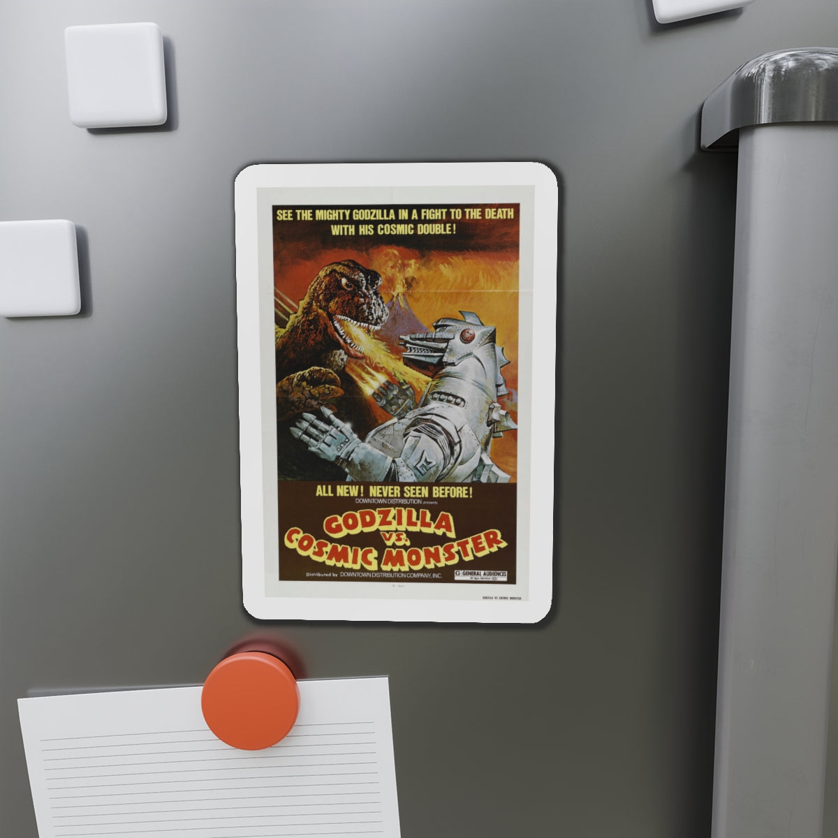 GODZILLA VS BIONIC MONSTER (GODZILLA VS MECHAGODZILLA) (2) 1974 Movie Poster - Die-Cut Magnet-The Sticker Space