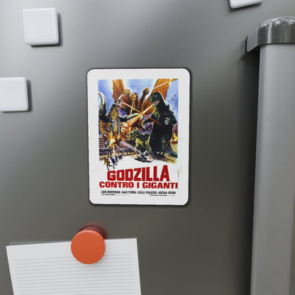 GODZILLA VS GIGAN (ITALIAN) 1972 Movie Poster - Die-Cut Magnet-The Sticker Space