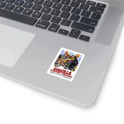 GODZILLA VS GIGAN (ITALIAN) 1972 Movie Poster - STICKER Vinyl Kiss-Cut Decal - The Sticker Space