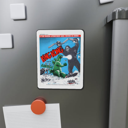 GODZILLA VS KING KONG (FRENCH) 1963 Movie Poster - Die-Cut Magnet-The Sticker Space