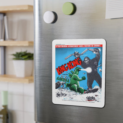 GODZILLA VS KING KONG (FRENCH) 1963 Movie Poster - Die-Cut Magnet-The Sticker Space