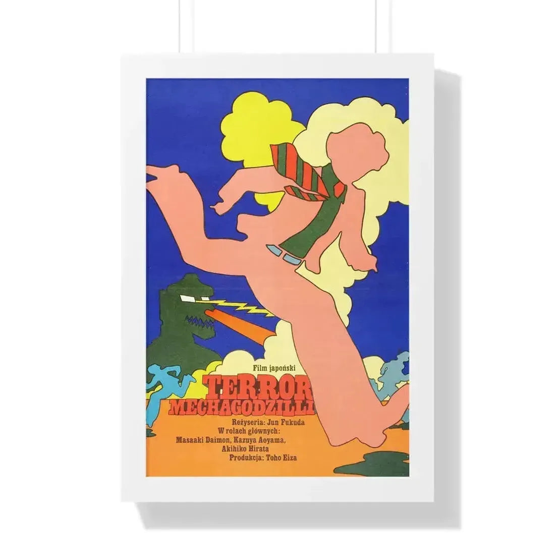 GODZILLA VS MECHAGODZILLA (POLISH) 1993 - Framed Movie Poster 16″ x 24″ White - The Sticker Space