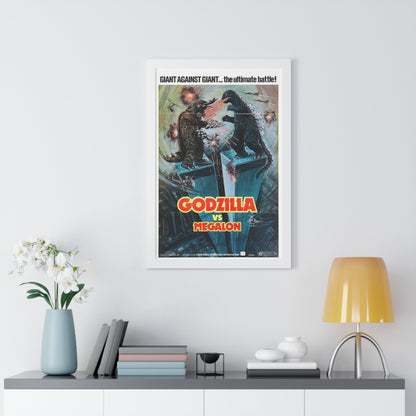 GODZILLA VS MEGALON 1973 - Framed Movie Poster-The Sticker Space