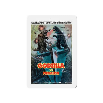GODZILLA VS MEGALON 1973 Movie Poster - Refrigerator Magnet 5 Inch - The Sticker Space