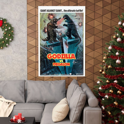 GODZILLA VS MEGALON 1973 - Paper Movie Poster-The Sticker Space