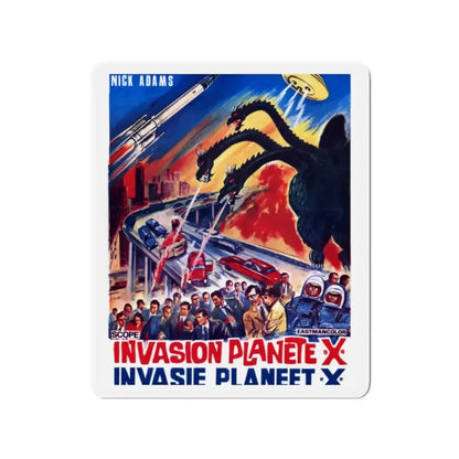 GODZILLA VS MONSTER ZERO (BELGIAN) 1965 Movie Poster - Refrigerator Magnet - The Sticker Space