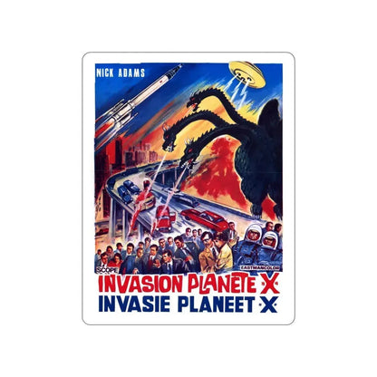 GODZILLA VS MONSTER ZERO (BELGIAN) 1965 Movie Poster STICKER Vinyl Die-Cut Decal 4 Inch - The Sticker Space