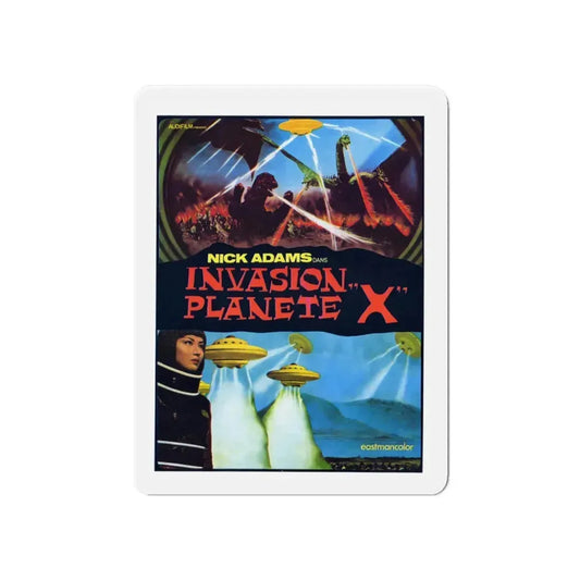 GODZILLA VS MONSTER ZERO (FRENCH) 1965 Movie Poster - Refrigerator Magnet 6 Inch - The Sticker Space