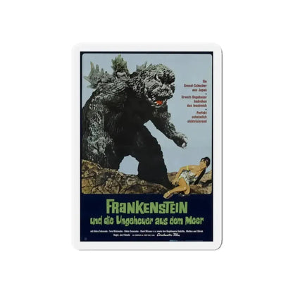 GODZILLA VS THE SEA MONSTER (GERMAN) 1966 Movie Poster - Refrigerator Magnet - The Sticker Space