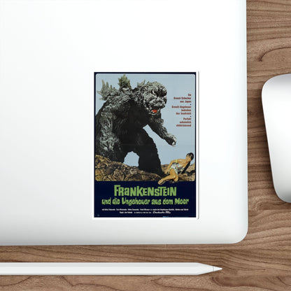 GODZILLA VS THE SEA MONSTER (GERMAN) 1966 Movie Poster STICKER Vinyl Die-Cut Decal-The Sticker Space