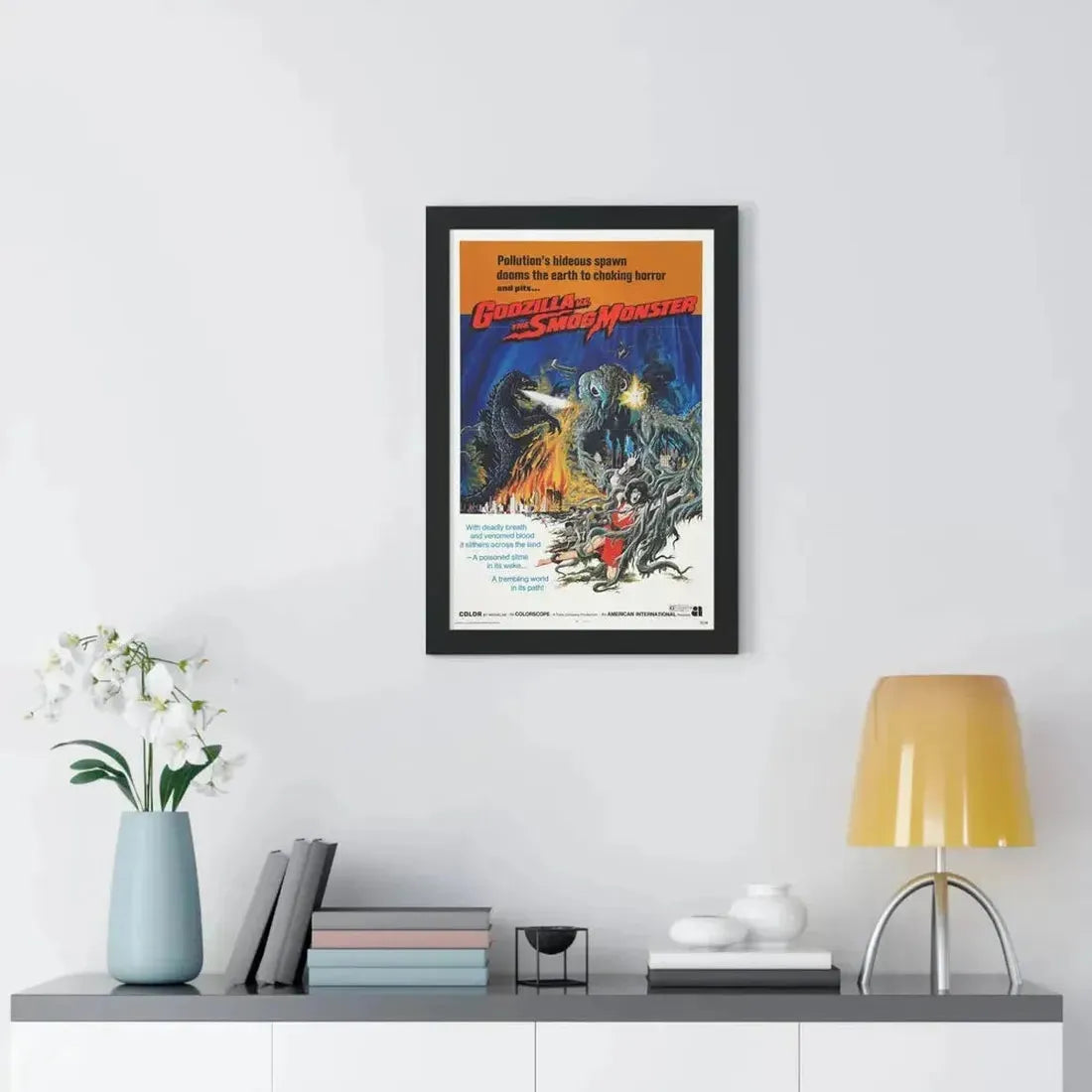 GODZILLA VS THE SMOG MONSTER 1971 - Framed Movie Poster - The Sticker Space