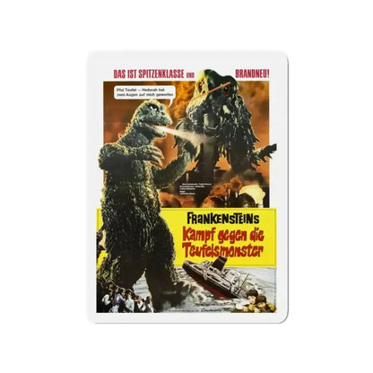 GODZILLA VS THE SMOG MONSTER (GERMAN) 1971 Movie Poster - Refrigerator Magnet - The Sticker Space