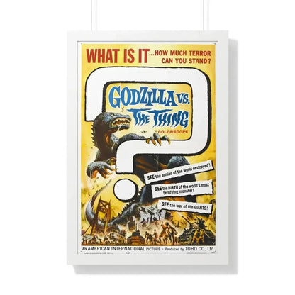 GODZILLA VS THE THING 1964 - Framed Movie Poster 20" x 30" White - The Sticker Space