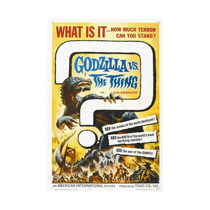 GODZILLA VS THE THING 1964 - Paper Movie Poster - The Sticker Space
