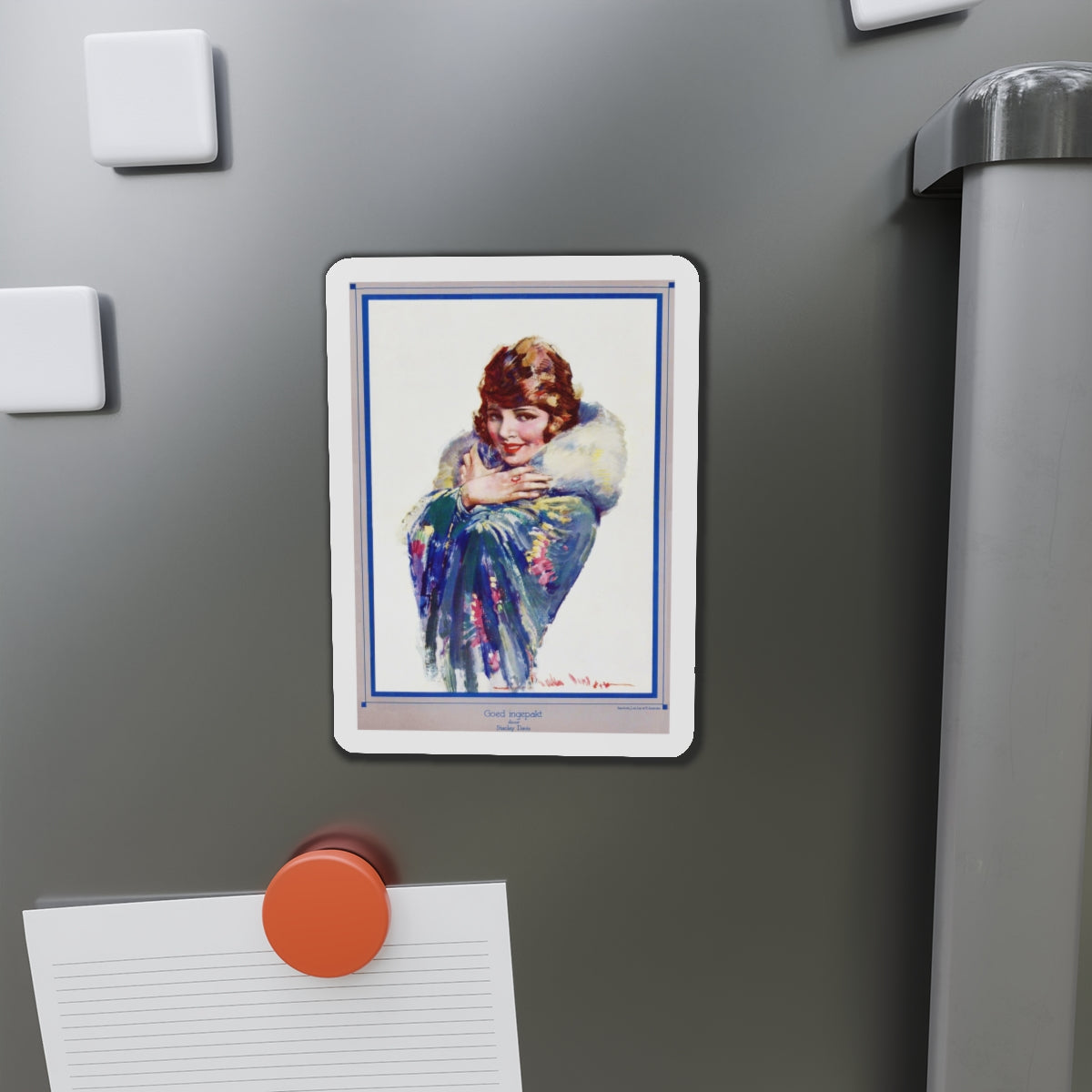 Goed ingepakt, 1929 (Magazine Illustration) Refrigerator Magnet-The Sticker Space