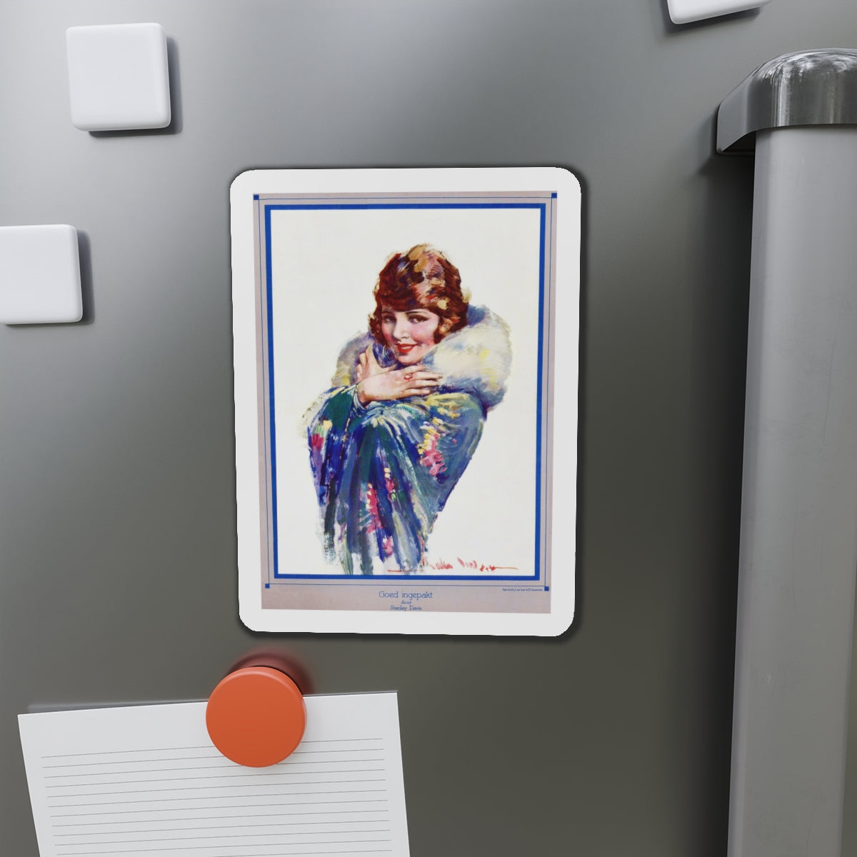 Goed ingepakt, 1929 (Magazine Illustration) Refrigerator Magnet-The Sticker Space