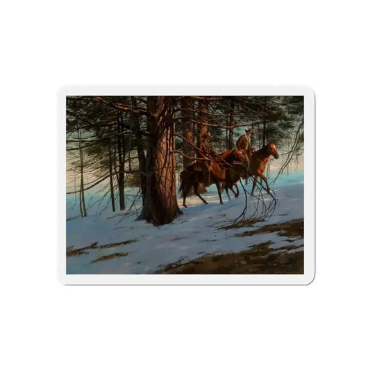 Goin' Home (Magazine Illustration) Refrigerator Magnet 6 Inch Die-Cut - The Sticker Space