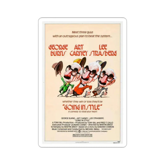 Going in Style 1979 Movie Poster STICKER Vinyl Die-Cut Decal 2 Inch - The Sticker Space