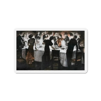 Going Their Own Ways (1), Redbook, July 1935 (Magazine Illustration) Refrigerator Magnet 3 Inch Die-Cut - The Sticker Space