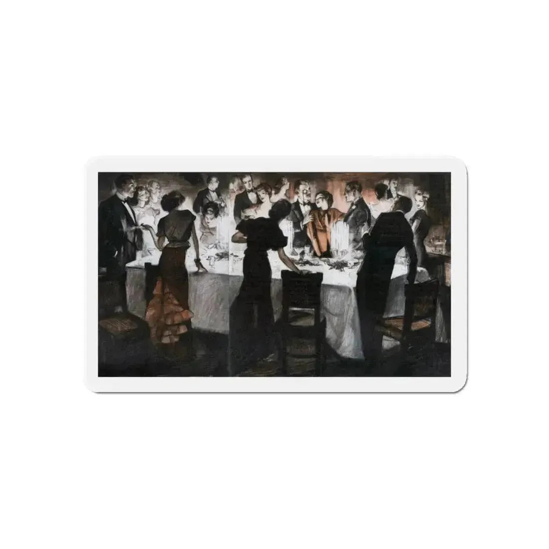 Going Their Own Ways (1), Redbook, July 1935 (Magazine Illustration) Refrigerator Magnet 6 Inch Die-Cut - The Sticker Space