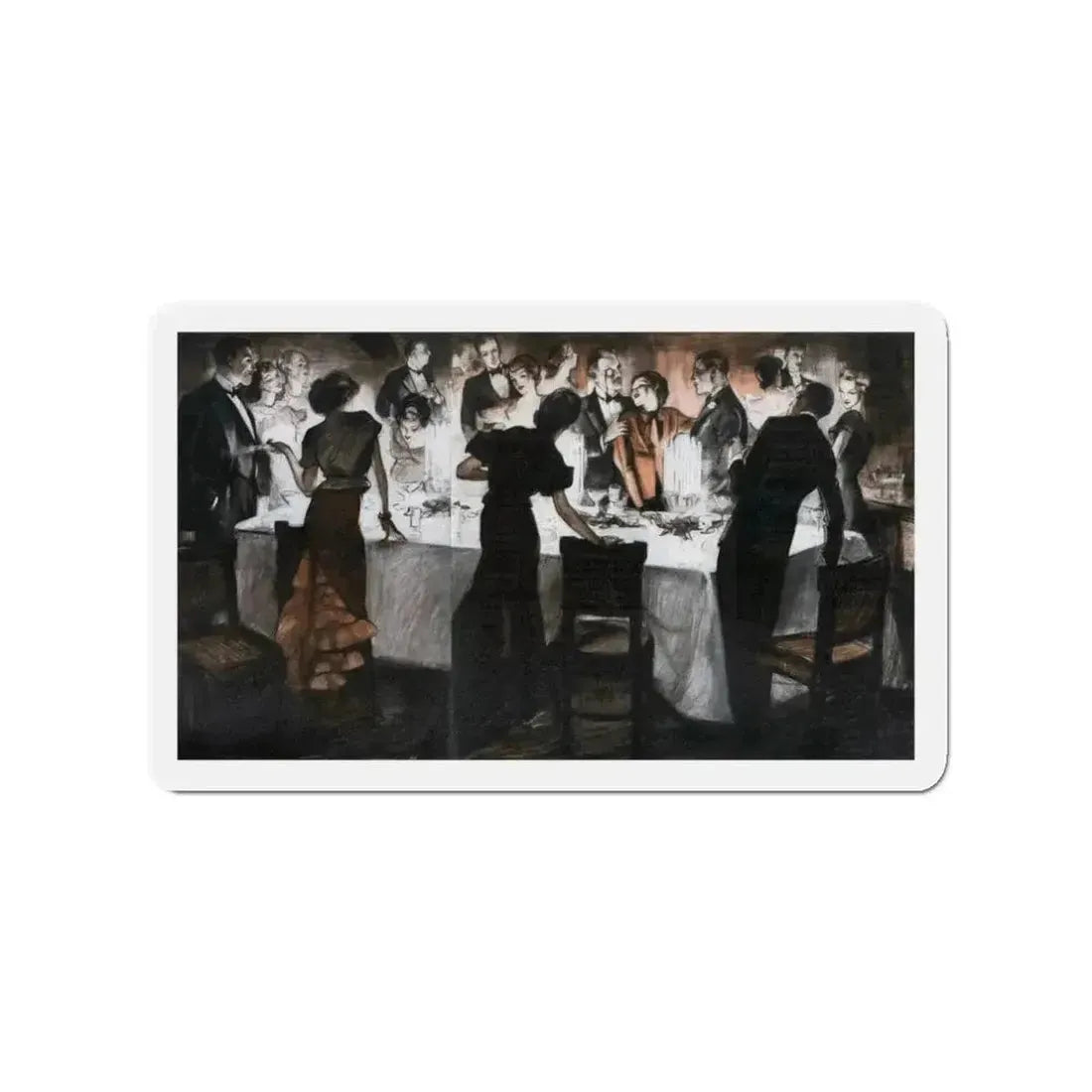 Going Their Own Ways (1), Redbook, July 1935 (Magazine Illustration) Refrigerator Magnet - The Sticker Space