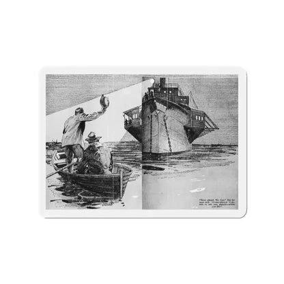 Gold Blood, Blue Book Magazine, June 1940 (Magazine Illustration) Refrigerator Magnet - The Sticker Space