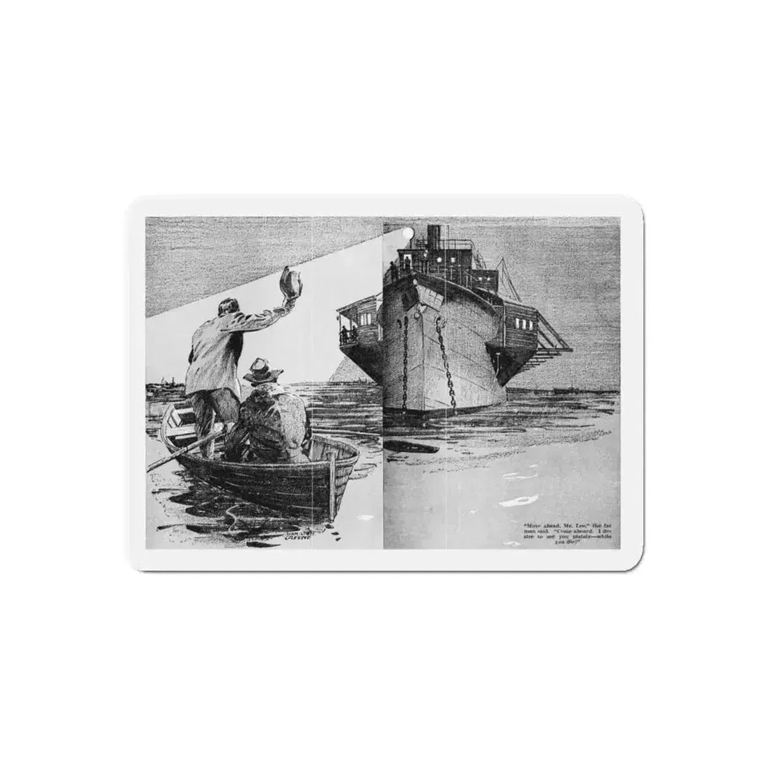 Gold Blood, Blue Book Magazine, June 1940 (Magazine Illustration) Refrigerator Magnet - The Sticker Space