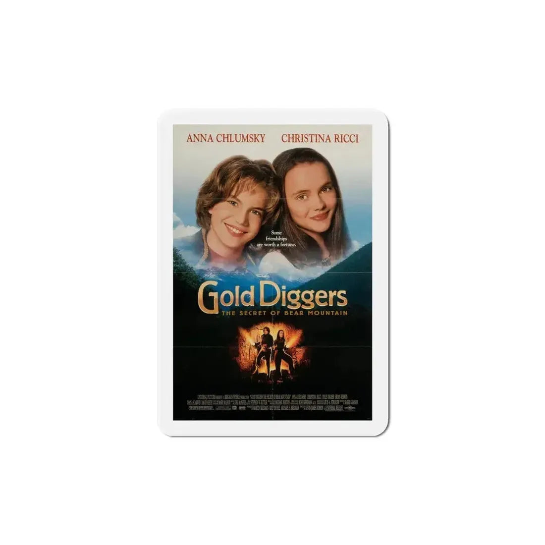 Gold Diggers The Secret Of Bear Mountain 1995 Movie Poster Refrigerator Magnet 6 Inch - The Sticker Space