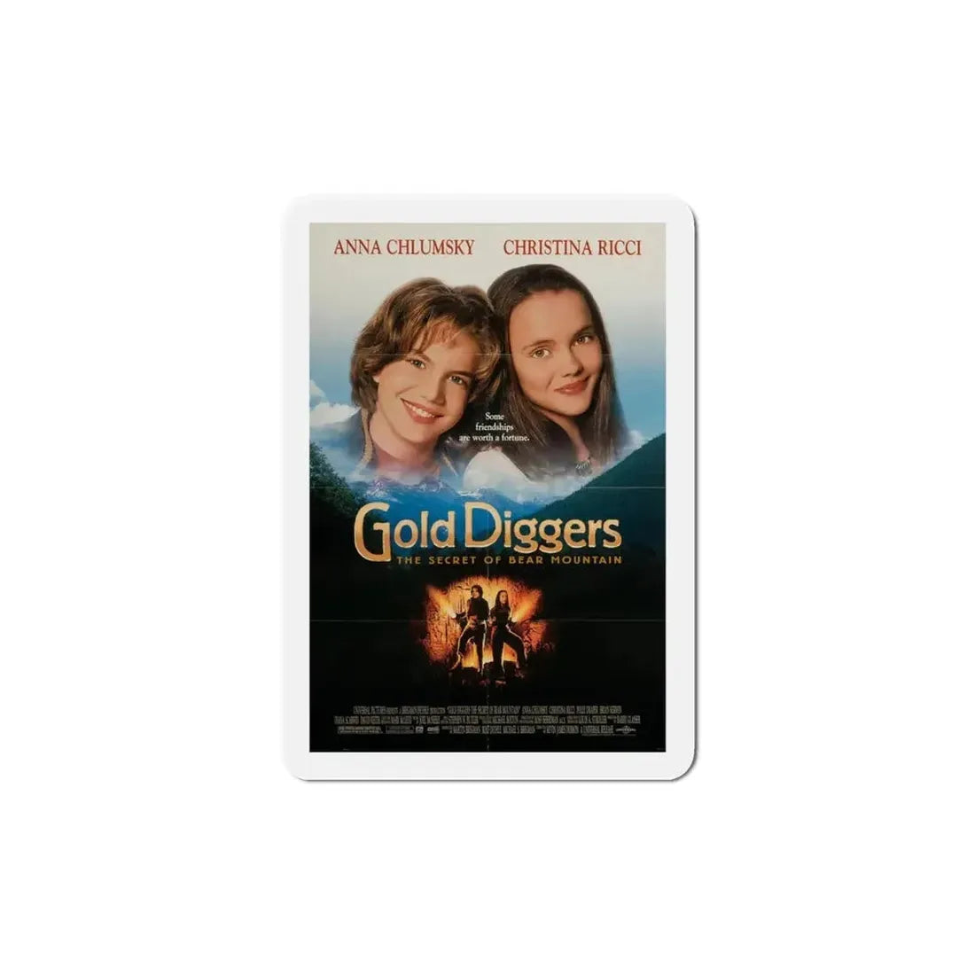 Gold Diggers The Secret Of Bear Mountain 1995 Movie Poster Refrigerator Magnet - The Sticker Space