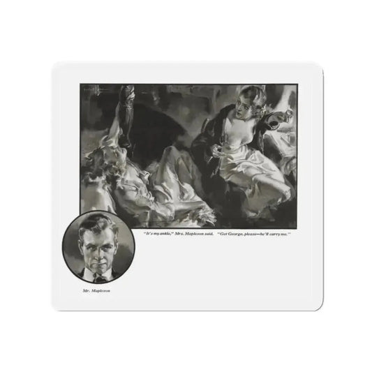 Gold Gream, Redbook, December 1933 (Magazine Illustration) Refrigerator Magnet 2 Inch Die-Cut - The Sticker Space