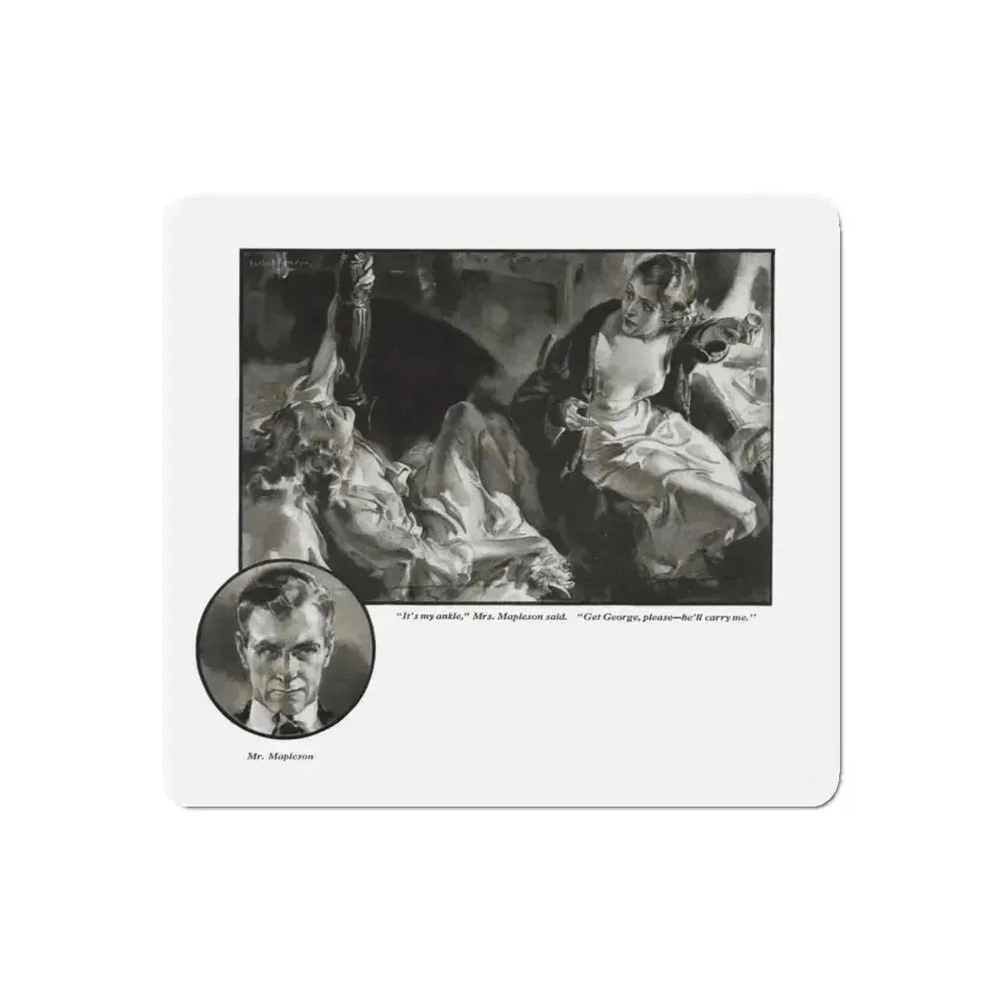 Gold Gream, Redbook, December 1933 (Magazine Illustration) Refrigerator Magnet 5 Inch Die-Cut - The Sticker Space