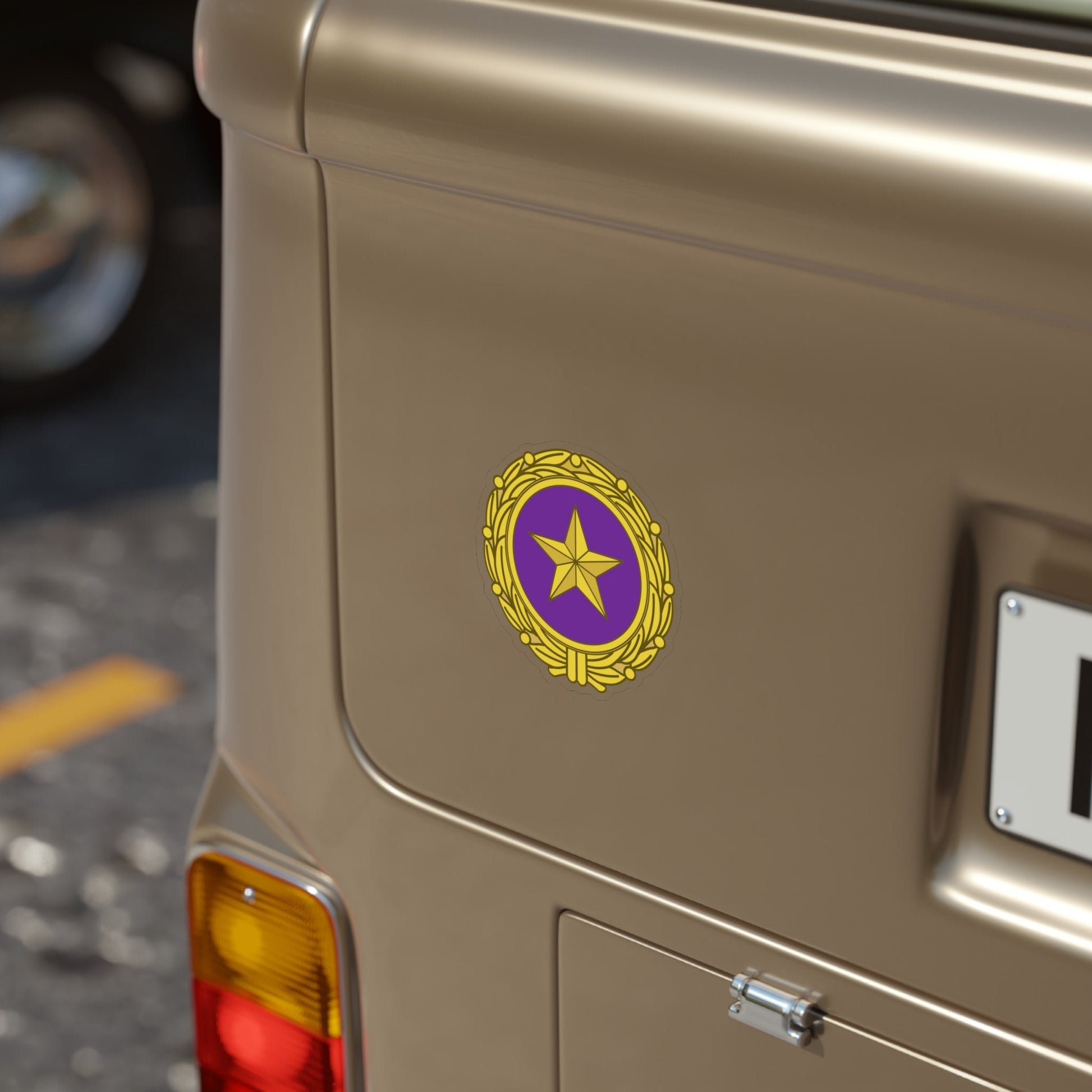 Gold Star Lapel (U.S. Army) Transparent STICKER Die-Cut Vinyl Decal-The Sticker Space