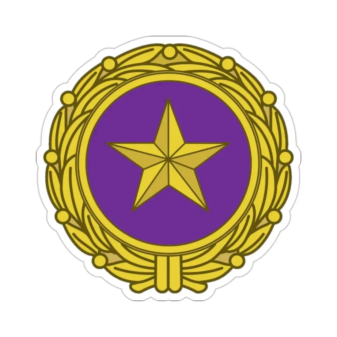 Gold Star Lapel (U.S. Army) STICKER Vinyl Die-Cut Decal 2 Inch - The Sticker Space
