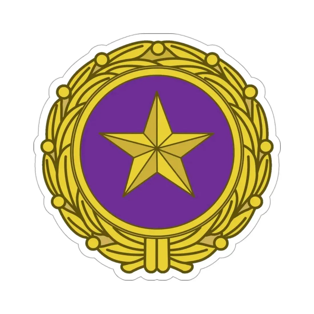 Gold Star Lapel (U.S. Army) STICKER Vinyl Die-Cut Decal 3 Inch - The Sticker Space