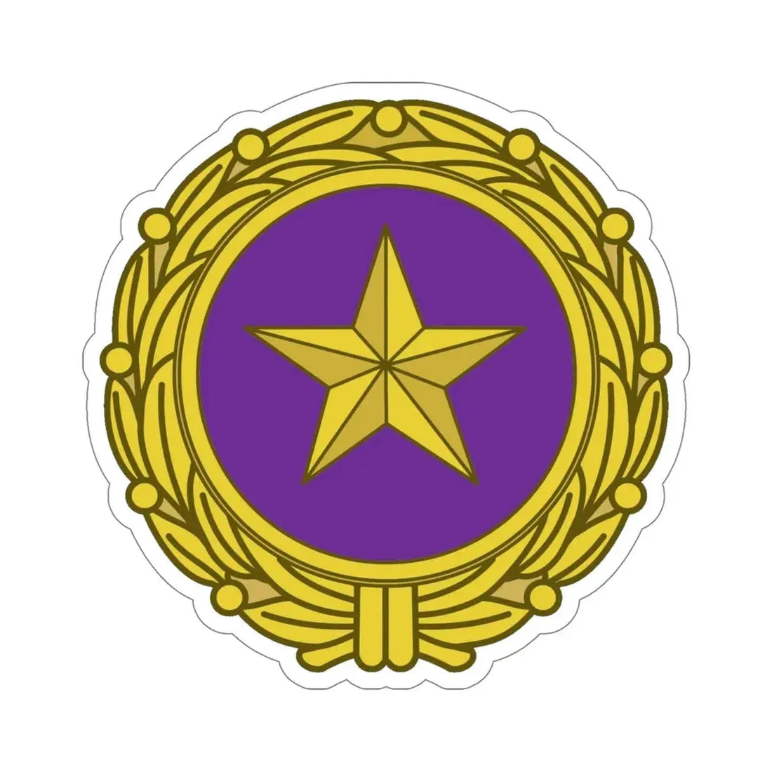 Gold Star Lapel (U.S. Army) STICKER Vinyl Die-Cut Decal 5 Inch - The Sticker Space