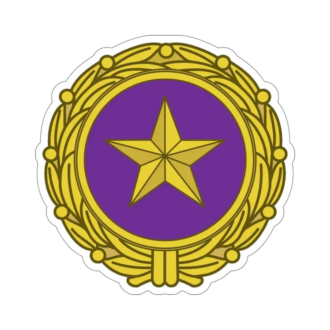 Gold Star Lapel (U.S. Army) STICKER Vinyl Die-Cut Decal 6 Inch - The Sticker Space