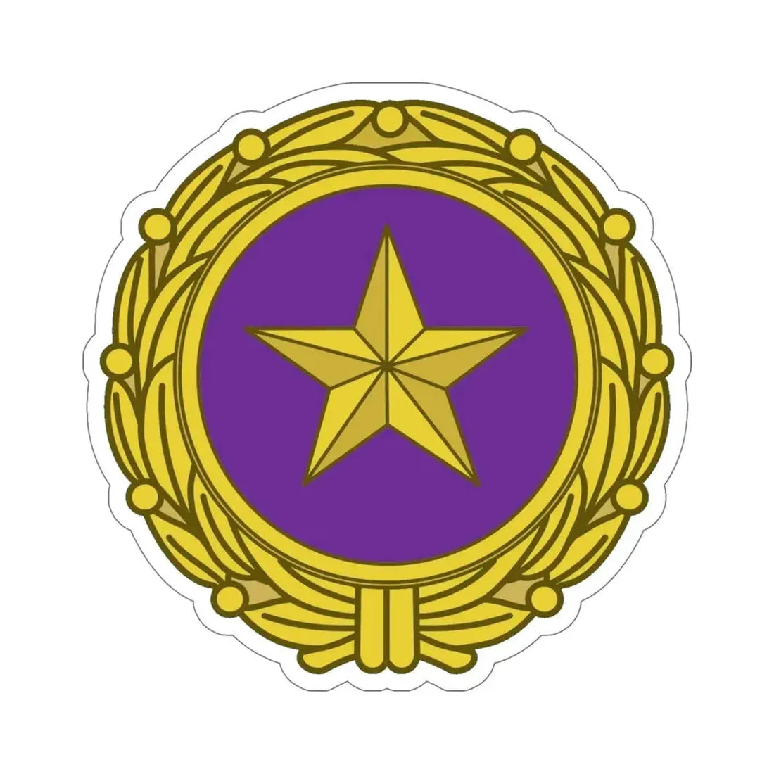 Gold Star Lapel (U.S. Army) STICKER Vinyl Die-Cut Decal - The Sticker Space