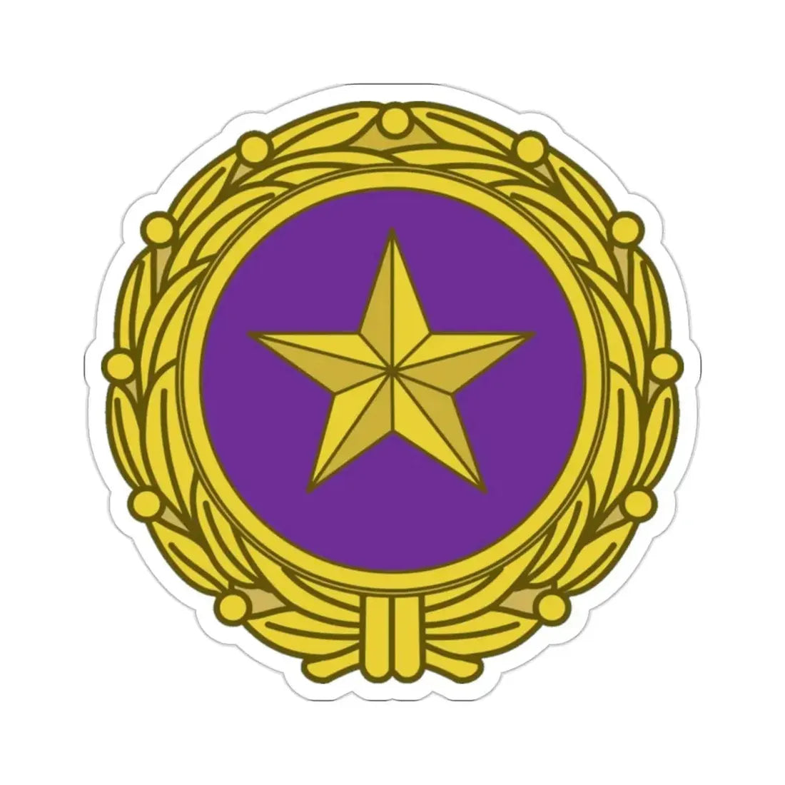 Gold Star Lapel (U.S. Army) STICKER Vinyl Die-Cut Decal - The Sticker Space