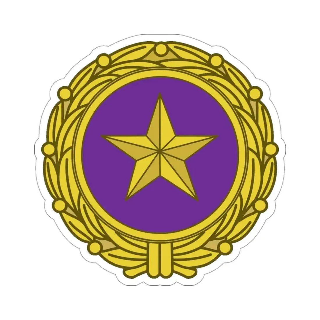Gold Star Lapel (U.S. Army) STICKER Vinyl Die-Cut Decal - The Sticker Space